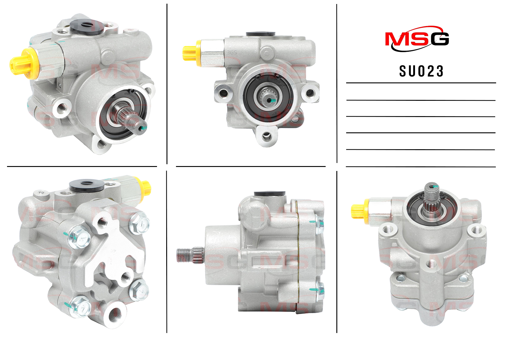 Насос ГУР новый Subaru Impreza / WRX 1992-2002, Subaru Legacy 1993-1998 - MSG SU023