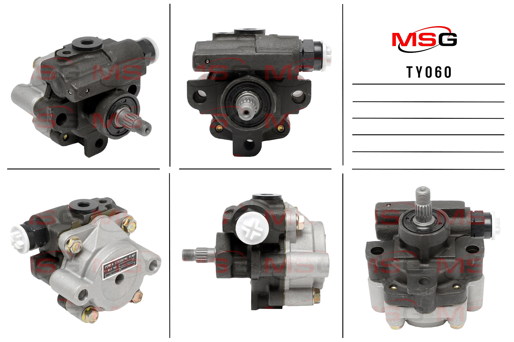 Насос ГУР новый Toyota Solara 1998-2003, Lexus ES 1996-2001, Toyota Camry 1994-2003 - MSG TY060