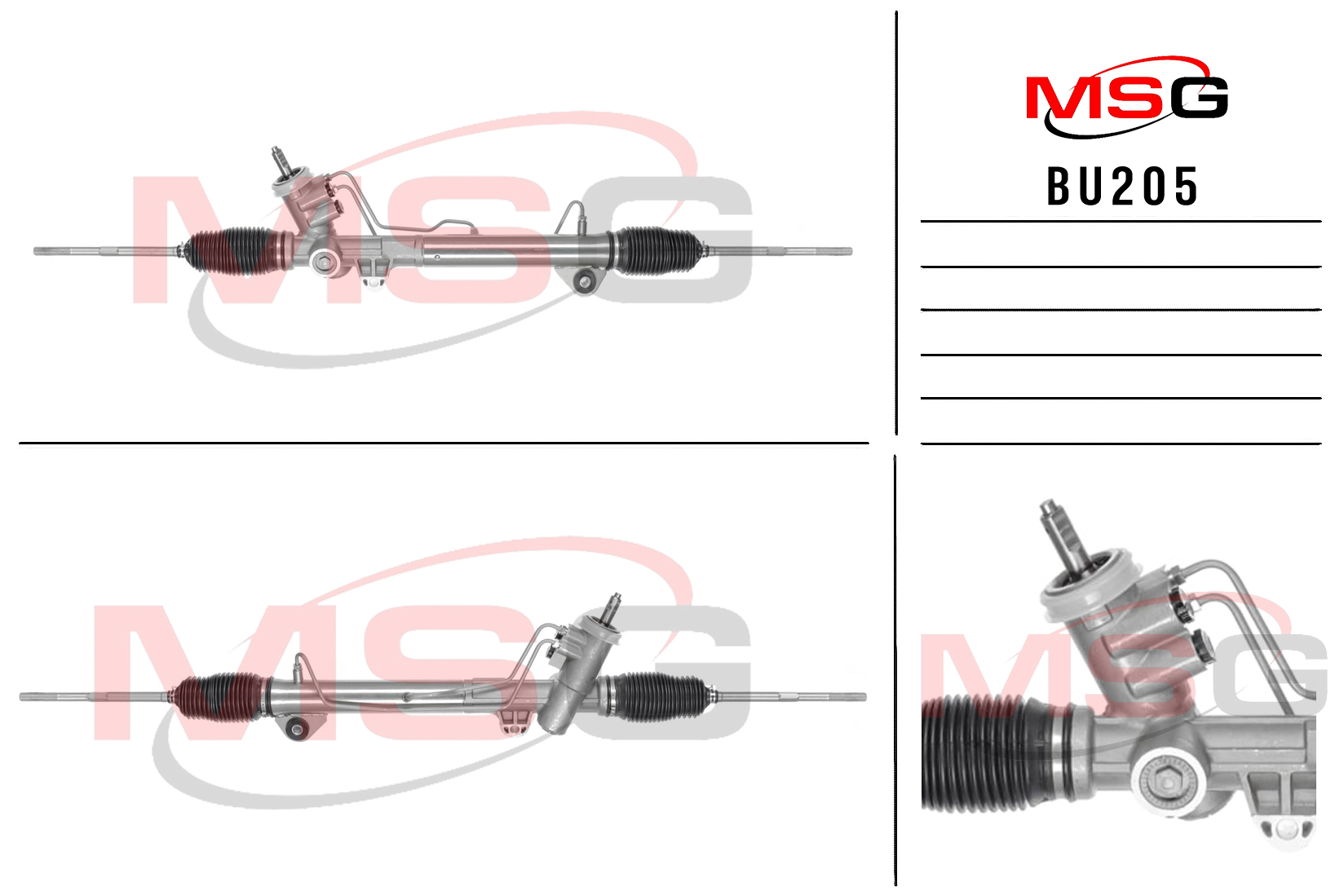 Рулевая рейка c ГУР новая Buick LaCrosse 2006-2009 - MSG BU205