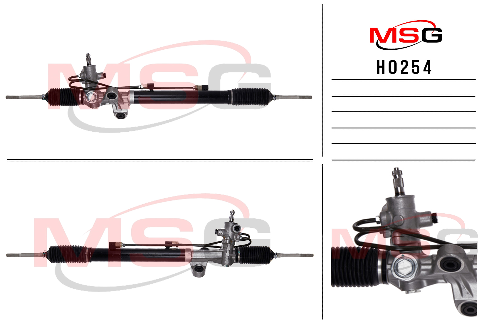Рулевая рейка c ГУР новая Honda Odyssey 2004-2010 - MSG HO254
