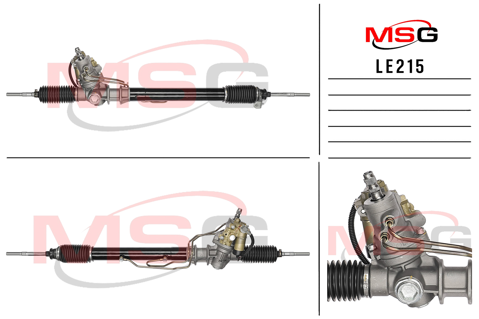 Рулевая рейка c ГУР новая Lexus LS 1989-1994 - MSG LE215