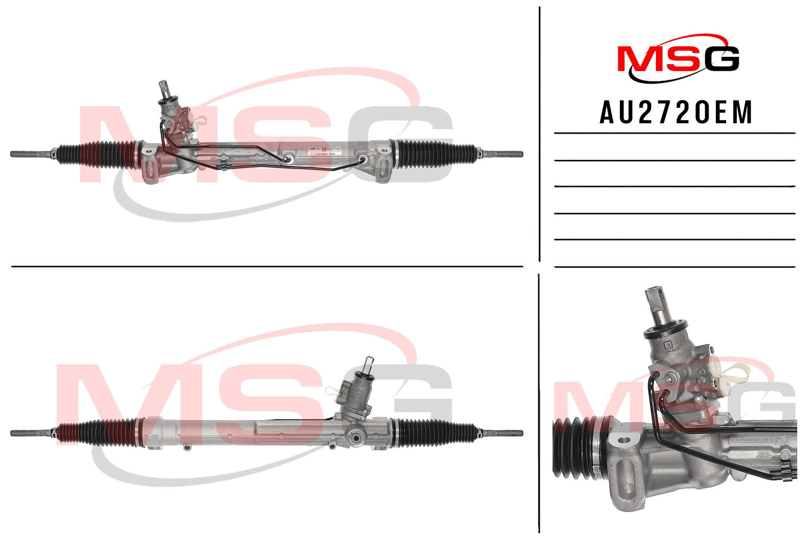 Рулевая рейка с ГУР новая оригинальная audi Q5 2008-2017 - MSG AU272OEM