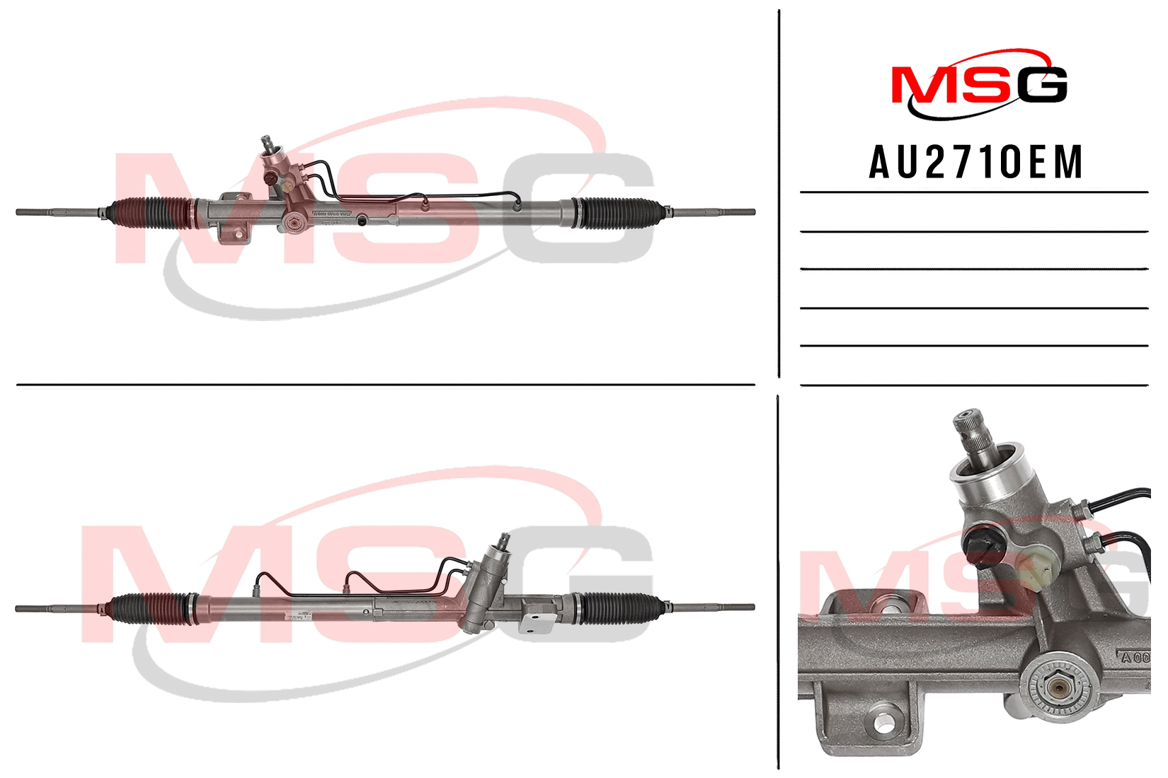 Рулевая рейка с ГУР новая оригинальная audi R8 / Spider 2007-2015 - MSG AU271OEM