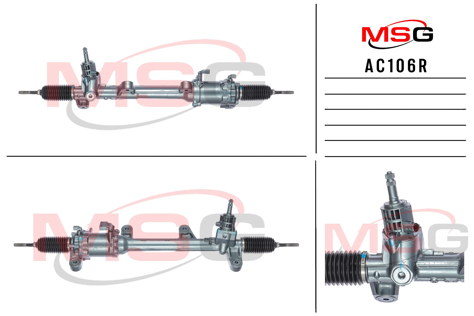 Рулевая рейка с ЭУР восстановленная acura TL 2009-2014 - MSG Rebuilding AC106R