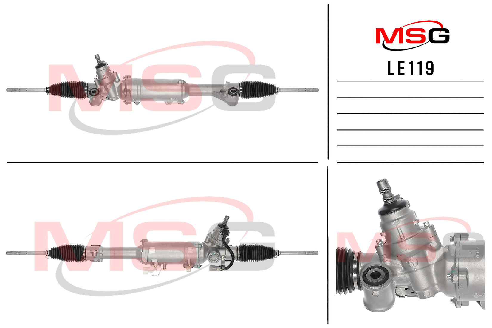 Рулевая рейка с ЭУР новая Lexus GS 30/35/43/460 2005-2011 - MSG LE119
