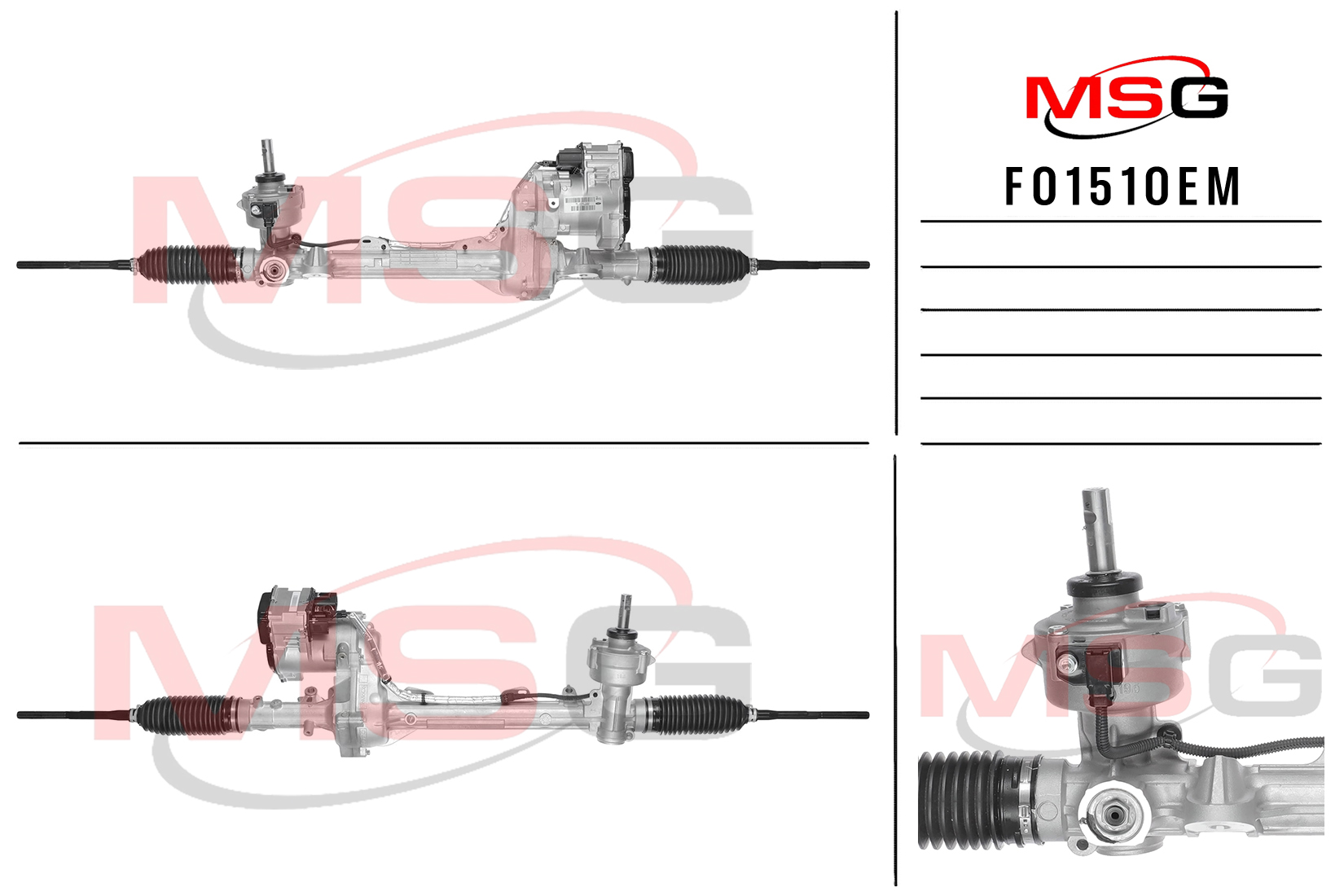 Рулевая рейка с ЭУР новая оригинальная Ford Explorer 2011- - MSG FO151OEM