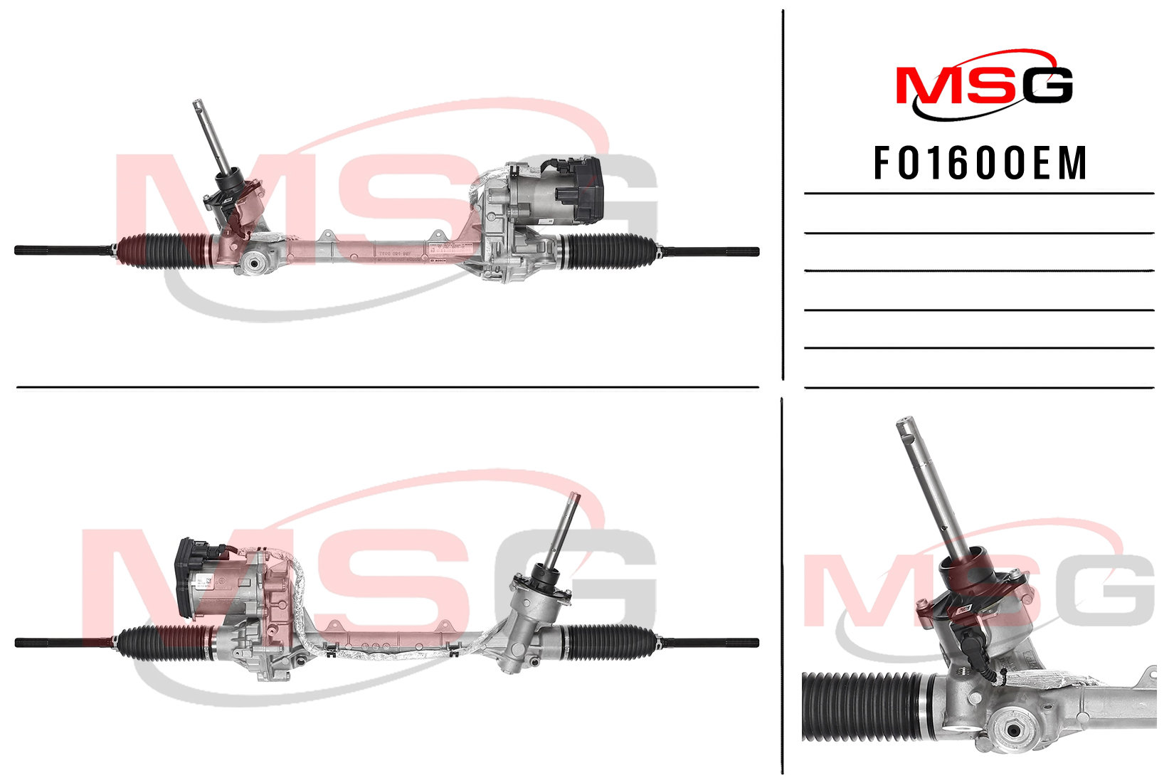 Рулевая рейка с ЭУР новая оригинальная Ford   2015-, Ford S-Max 2015- - MSG FO160OEM