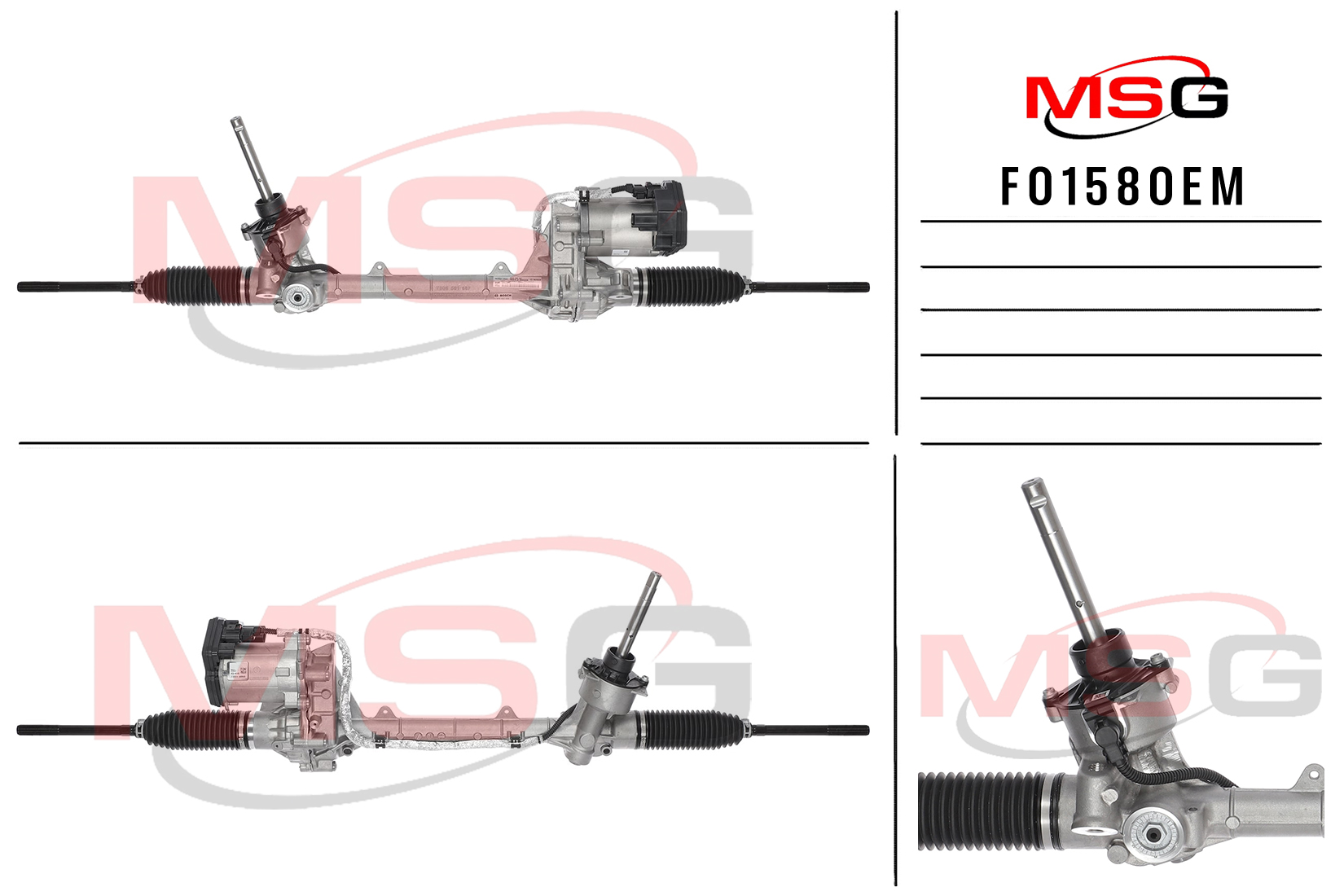Рулевая рейка с ЭУР новая оригинальная Ford Mondeo 2014- - MSG FO158OEM