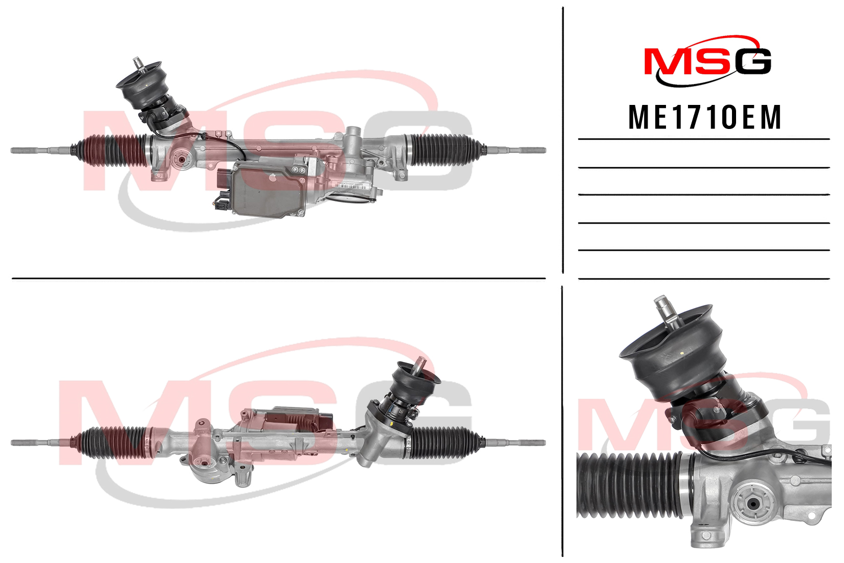 Рулевая рейка с ЭУР новая оригинальная Mercedes a w176 2011-2018, Mercedes CLA c117 / x117 2013-2019 - MSG ME171OEM