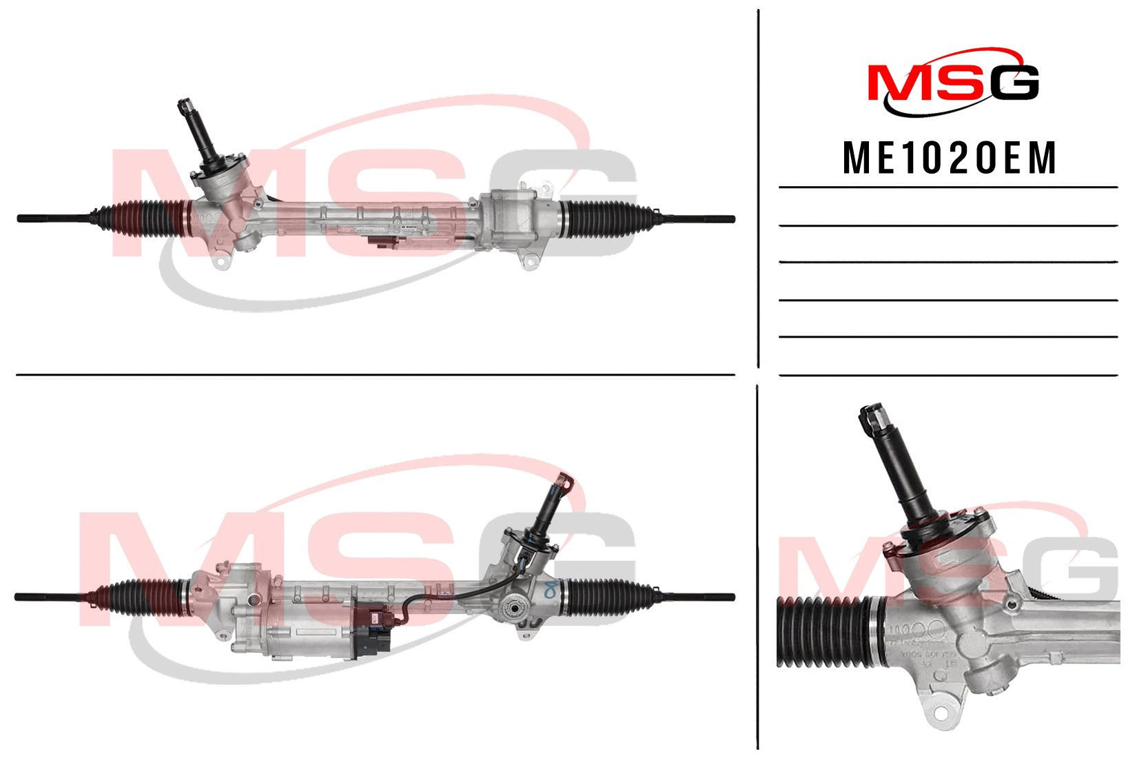 Рулевая рейка с ЭУР новая оригинальная Mercedes GL x166 2012-, Mercedes m w166 2011- - MSG ME102OEM