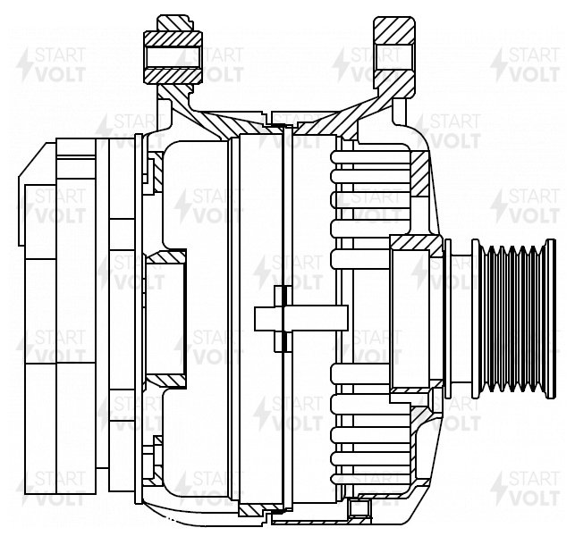 Генератор для автомобилей VAG Fabia II (07-)/Octavia A5 (04-)/Polo (09-) 1.4i 90A - STARTVOLT LG 1871