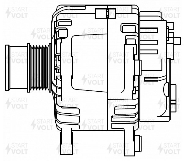 Генератор для автомобилей VAG Tiguan II (16-)/Kodiaq (16-)/Octavia A8 (14-) 1.4tsi 140a - STARTVOLT LG 1839