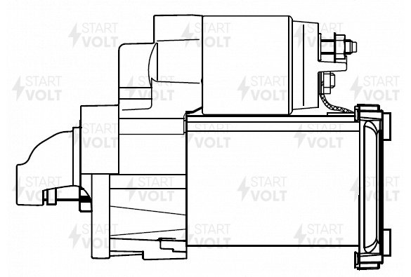 Стартер для автомобилей Renault Megane III (08-)/Scenic III (09-) 1.5dCi 1,2кВт - STARTVOLT LSt 0921