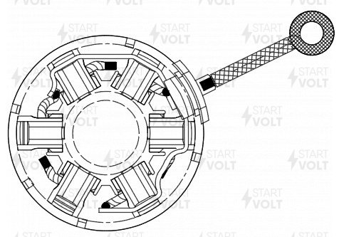 Узел щеточный стартера для а/м Chery Tiggo 7 Pro Max (23-)/Omoda C5 (21-) 1.6TGDi - STARTVOLT VBS 2742