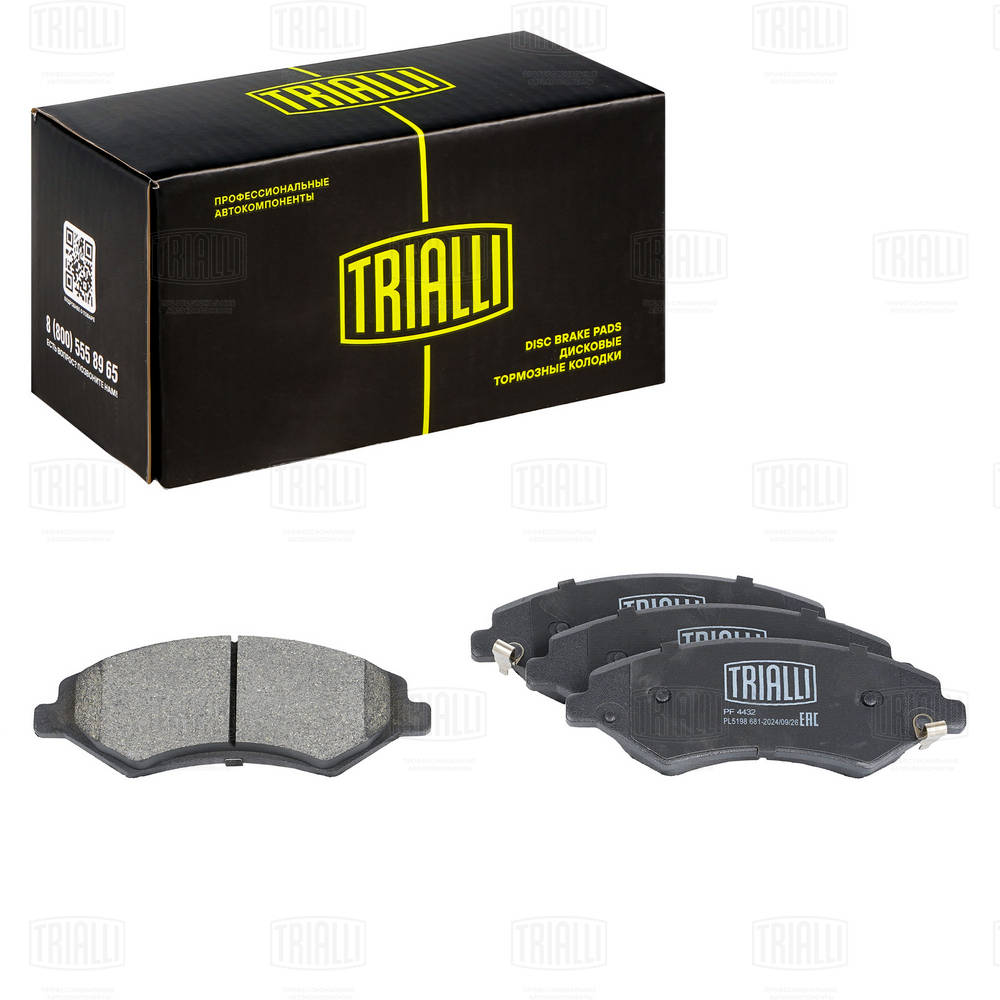 Колодки тормозные дисковые для автомобилей Jetour Dashing (22-) / X70 Plus (18-) | перед | - Trialli PF 4432