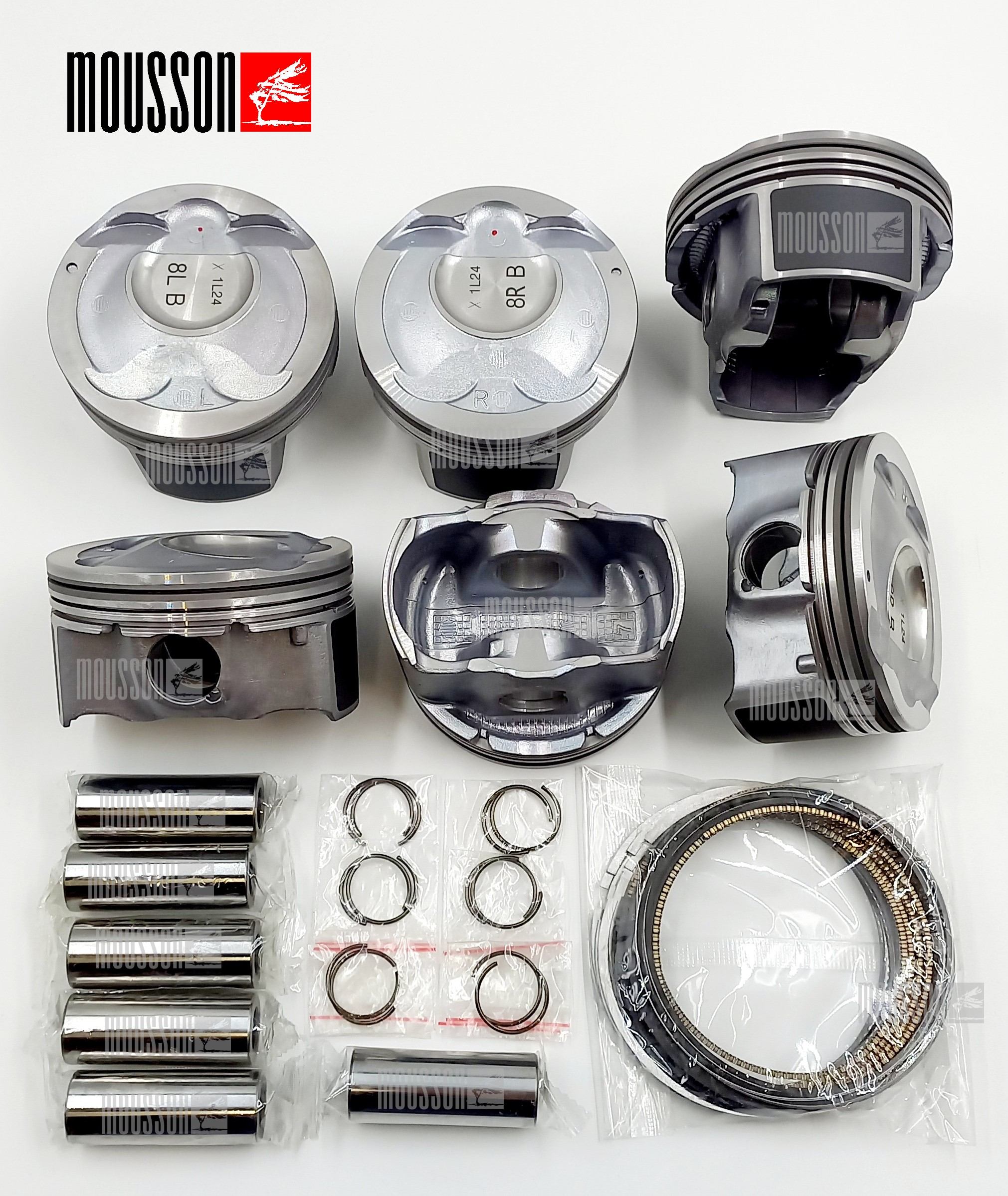 Поршень кольца комплект Kia/Hyundai 3,8l GDI g6dn std на 1 цилиндр - Mousson SPRG6DNSTD