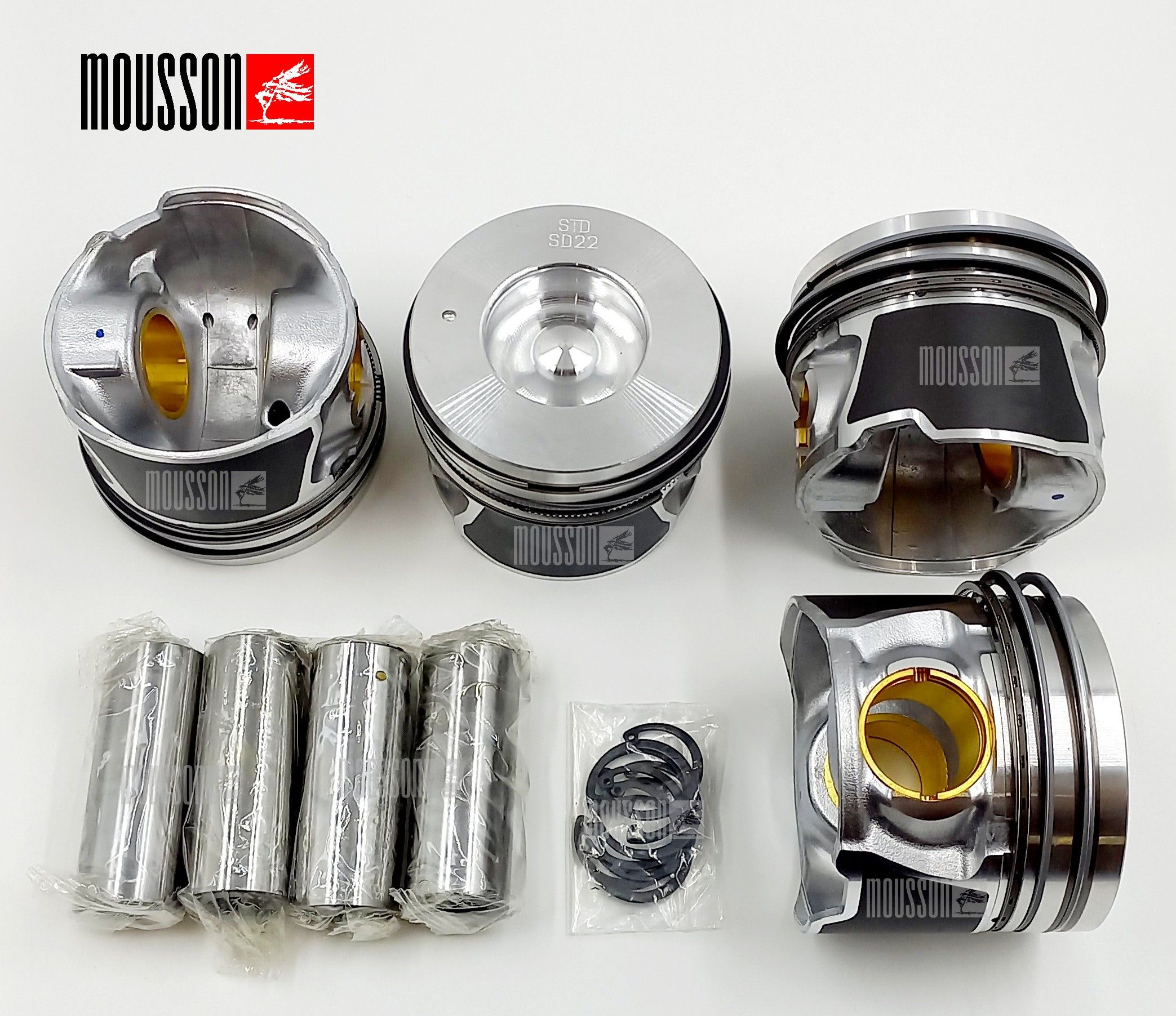 Поршень кольца комплект Kia/Hyundai 2,2l d4eb std на 1 цилиндр - Mousson SPRD4EBSTD