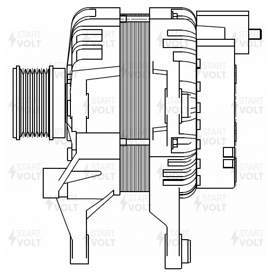 Генератор 150a - STARTVOLT LG 1534