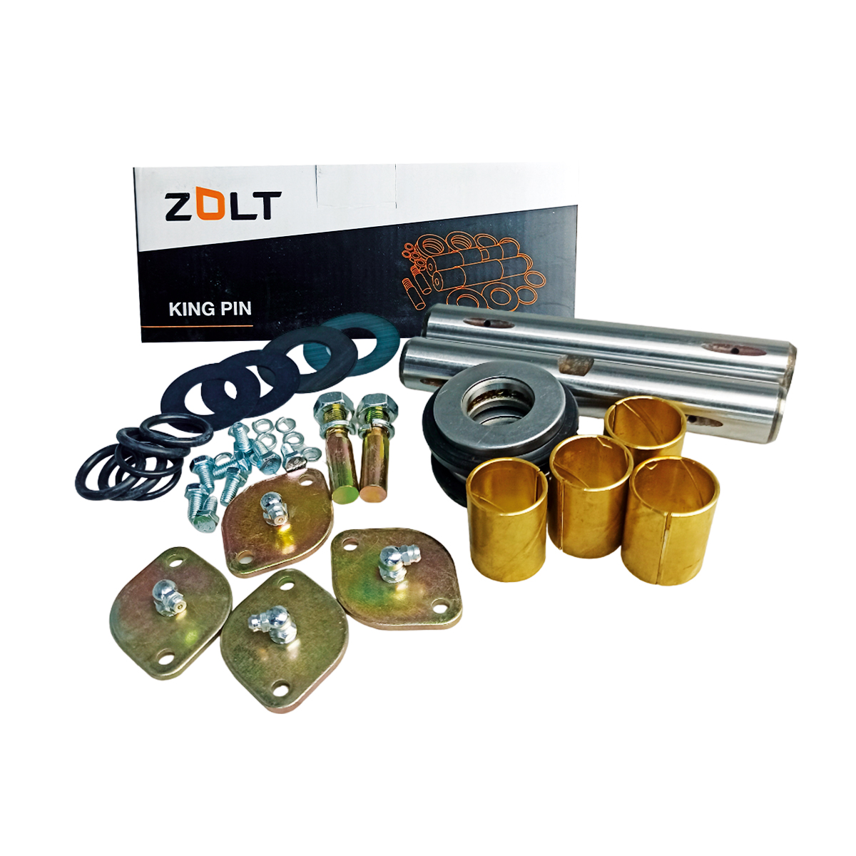 Шкворень для а/м ГАЗ 3302 в сборе (с доп. маслоканал) (к-кт 2 шт.) ZOLT ZL4990005