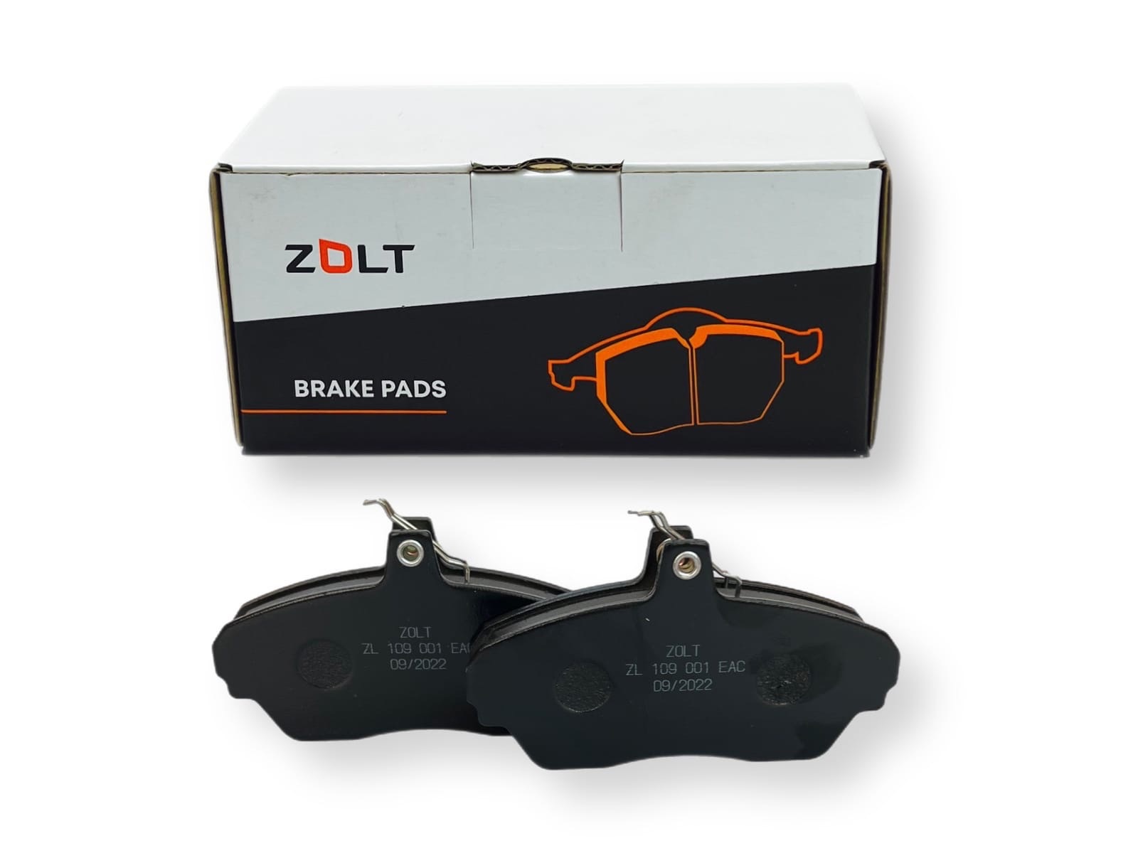 Колодка тормозная передняя для а/м ГАЗ 3110, 3302 (к-кт 4 шт) ZOLT ZL109001