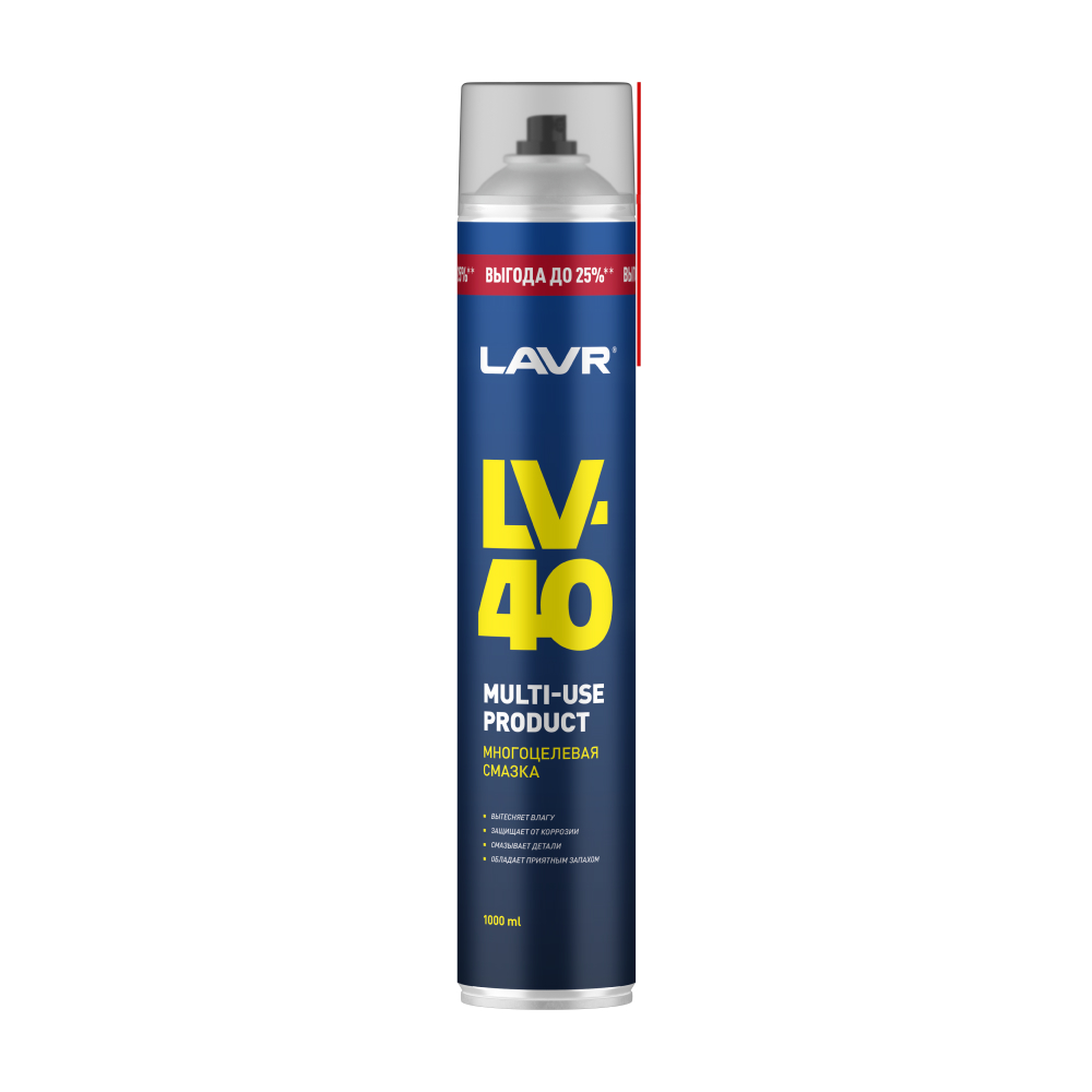 Смазка многоцелевая lv-40, 1 л - LAVR Ln2453