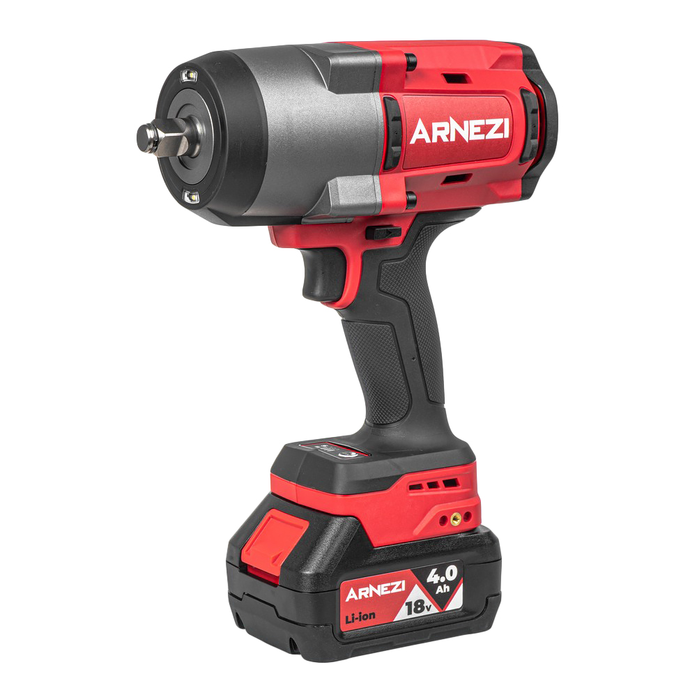 Гайковерт ударный аккумуляторный бесщеточный 1/2 1880Nm 18V 4.0Ah - ARNEZI R9000006