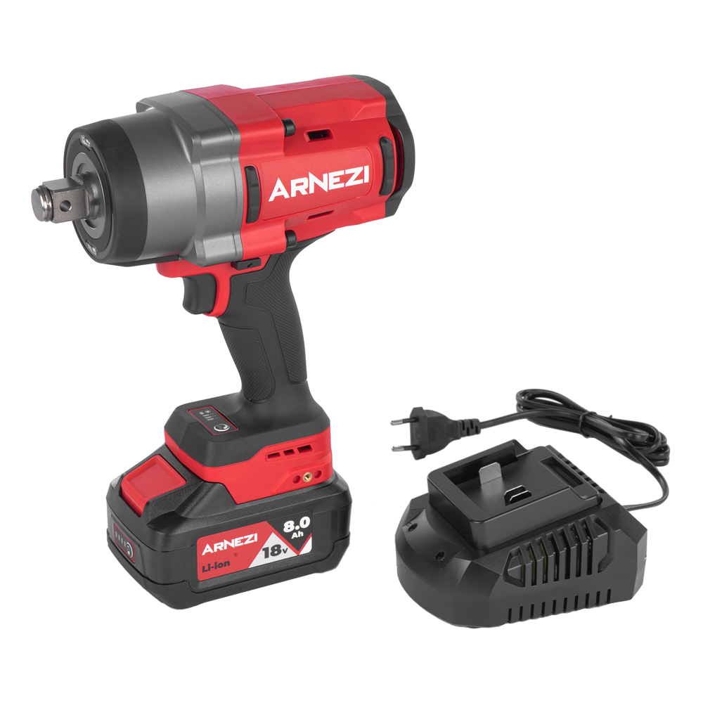 Гайковерт ударный аккумуляторный бесщеточный 3/4 2300Nm 18V 8.0Ah - ARNEZI R9000013