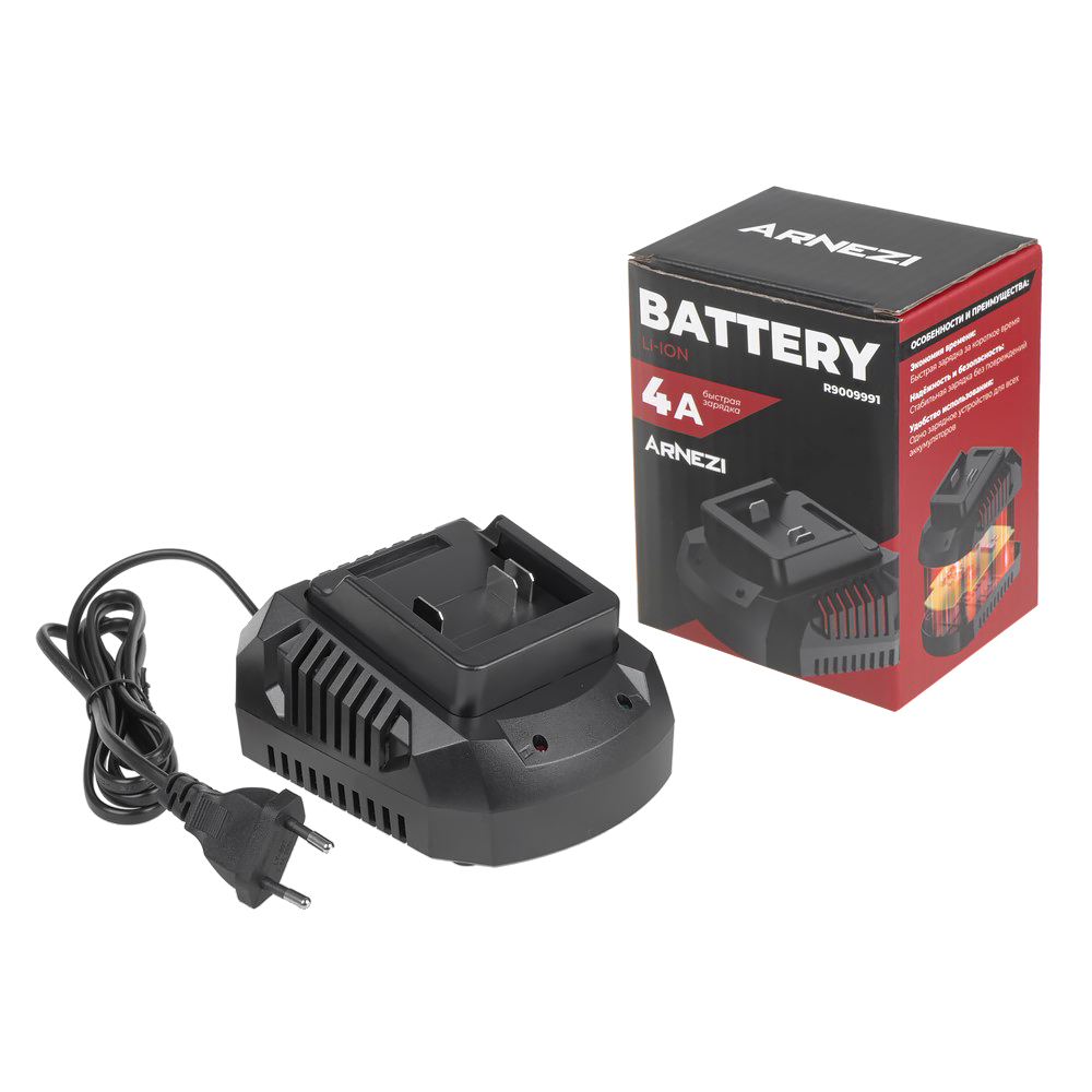 Зарядное устройство 18в/4а cm14a для Li-Ion АКБ (fast charger) электроинструмента - ARNEZI R9009991