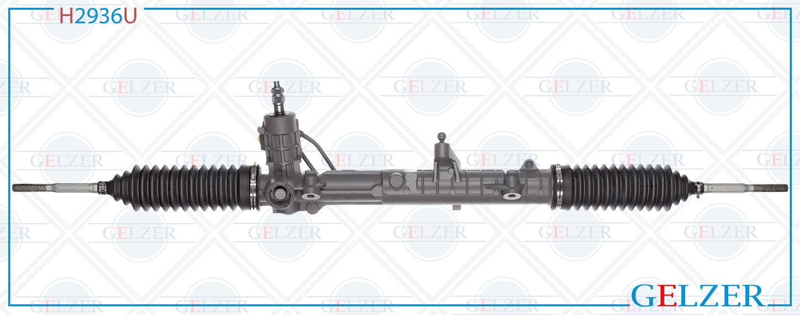 Рулевой механизм ГУР Fiat Brava 1995-2001, Fiat Bravo 1995-2001 (Ориг.восст) - GELZER H2936U