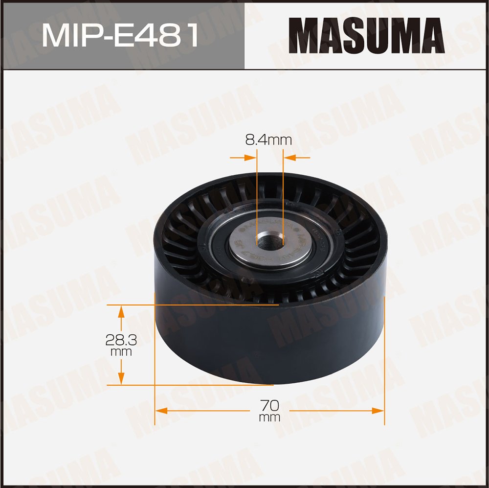 Ролик поликлинового ремня направляющий - Masuma MIPE481