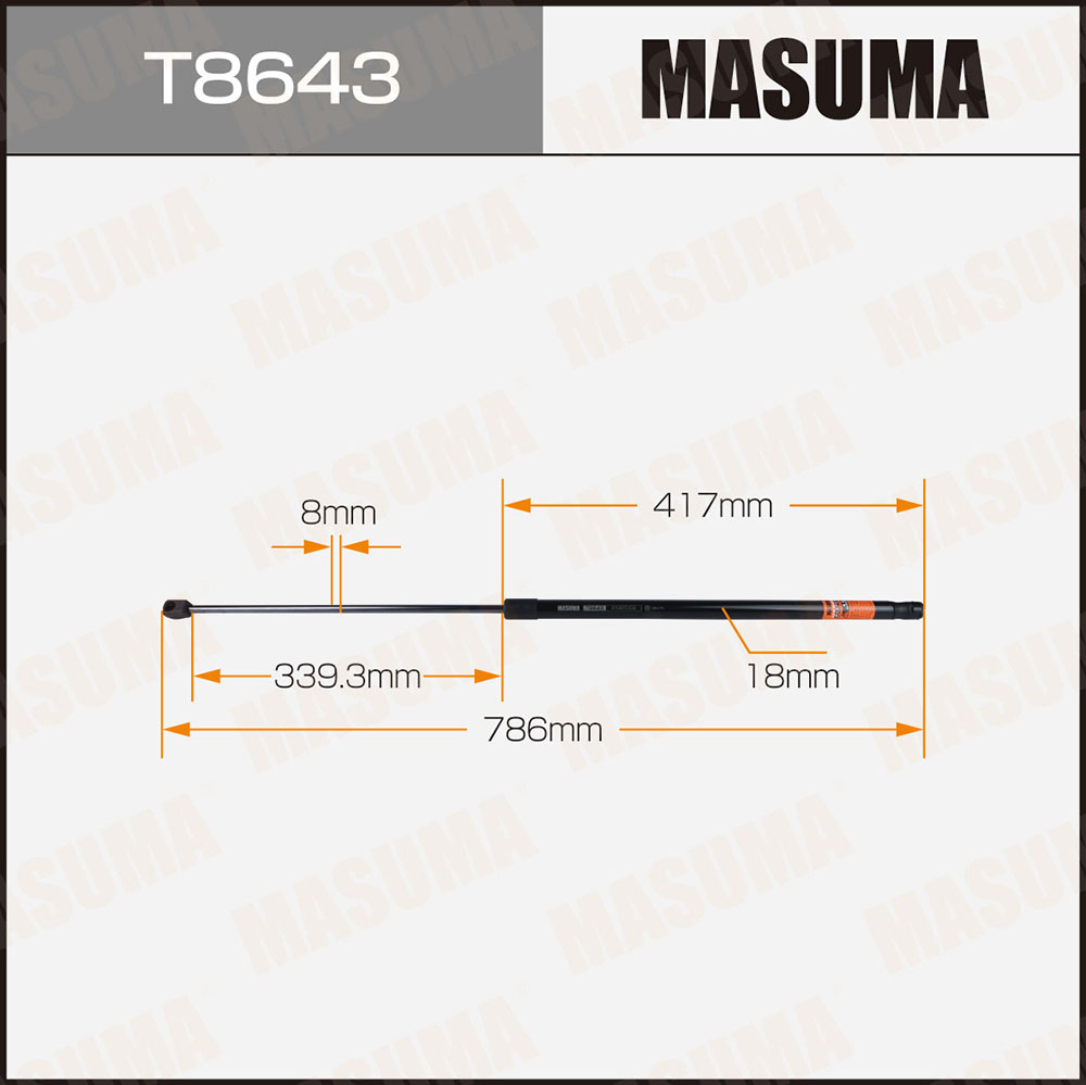 Амортизатор капота - Masuma T8643