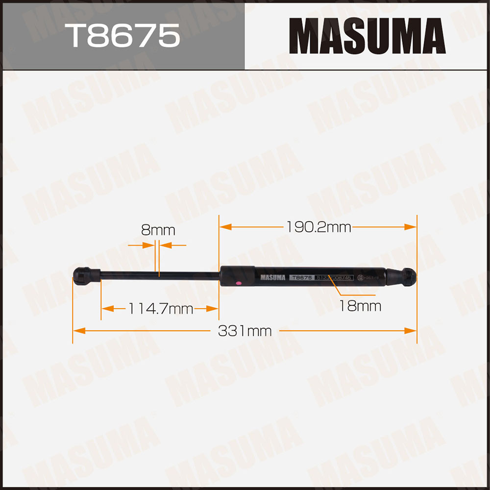 Амортизатор капота - Masuma T8675