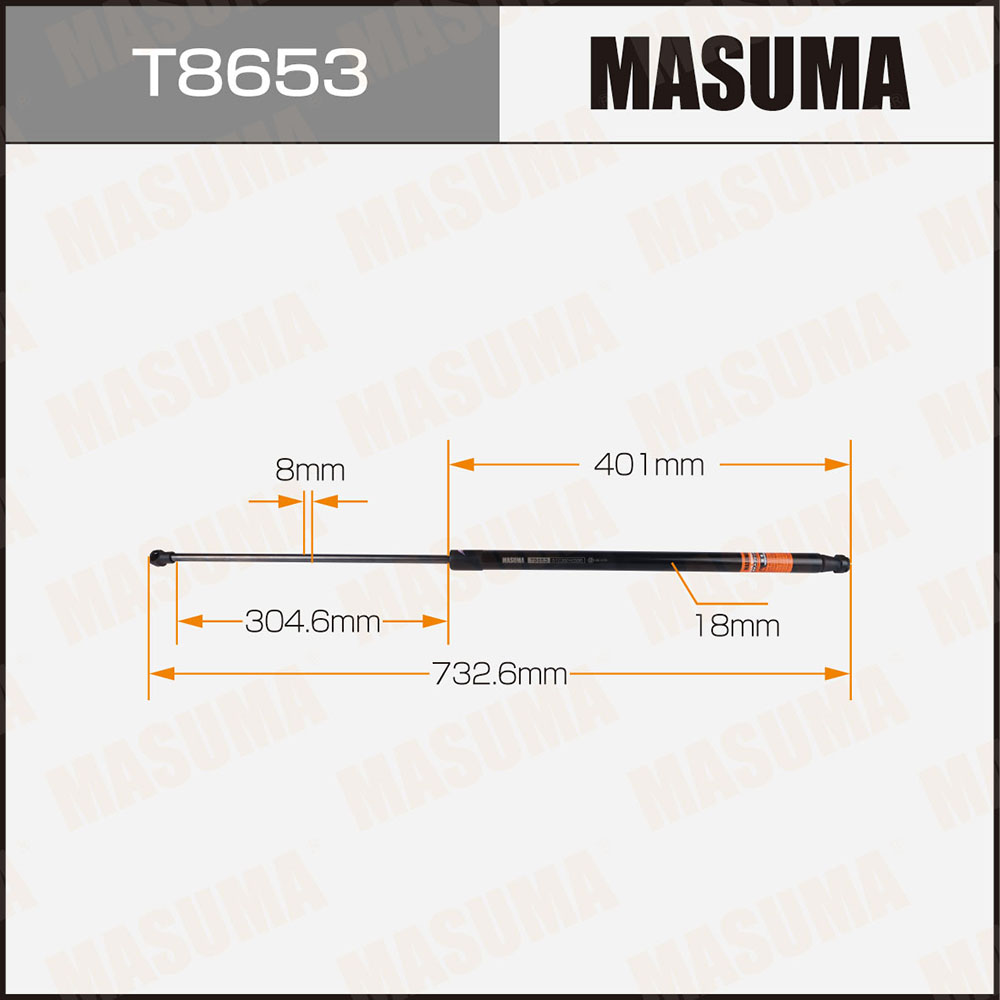 Амортизатор капота - Masuma T8653