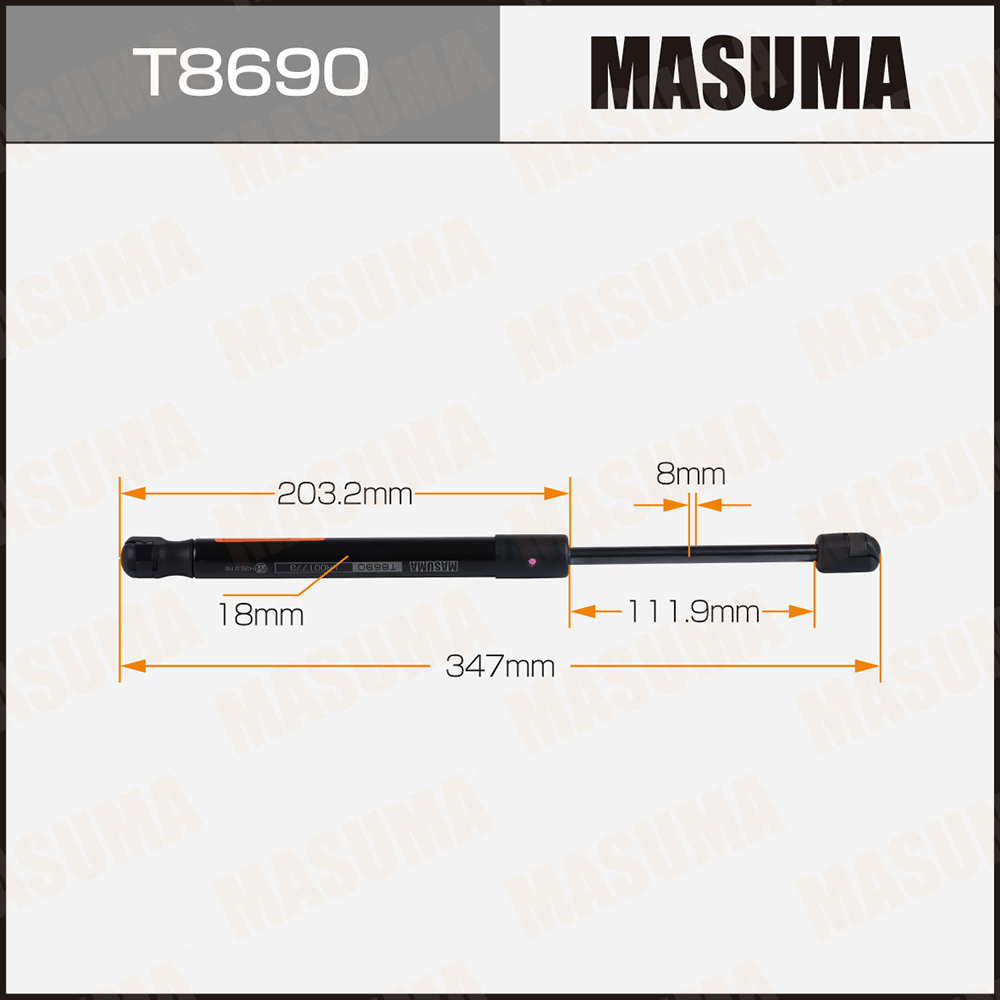 Амортизатор капота - Masuma T8690