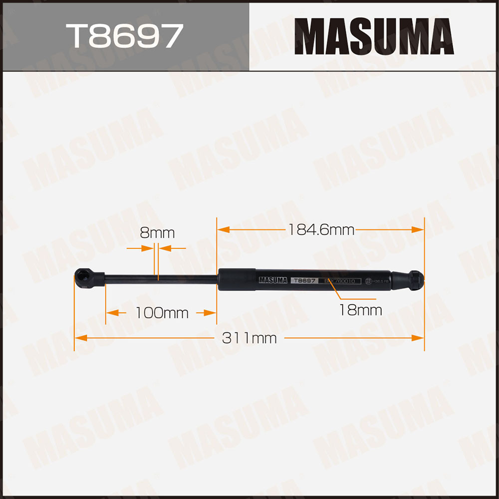 Амортизатор капота - Masuma T8697