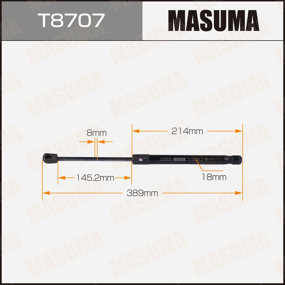 Амортизатор капота - Masuma T8707