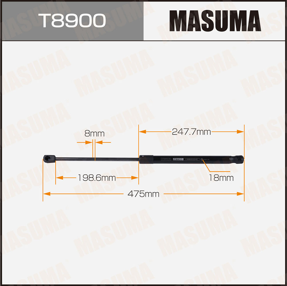 Амортизатор капота - Masuma T8900