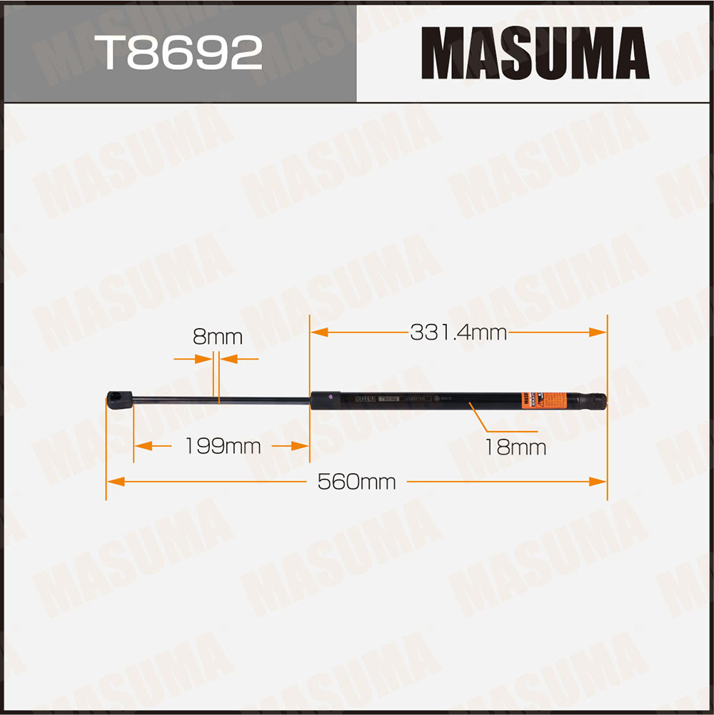 Амортизатор крышки багажника - Masuma T8692