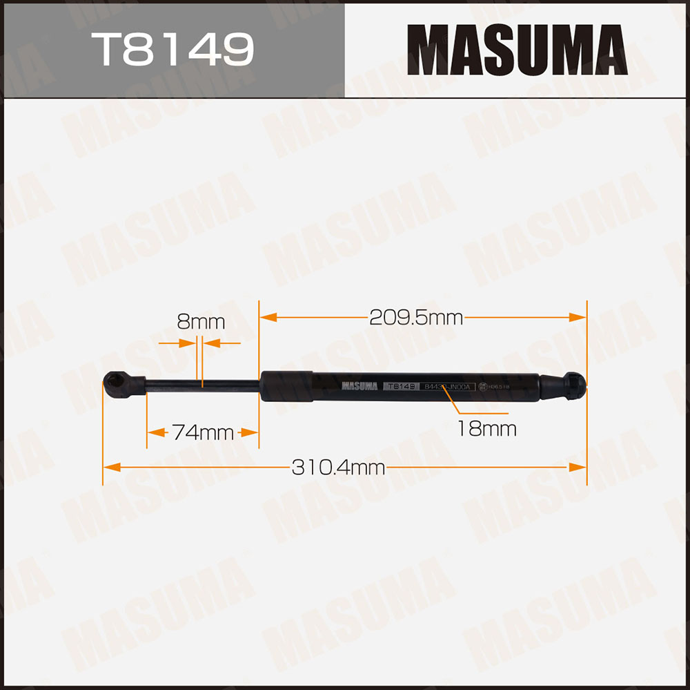 Амортизатор крышки багажника - Masuma T8149