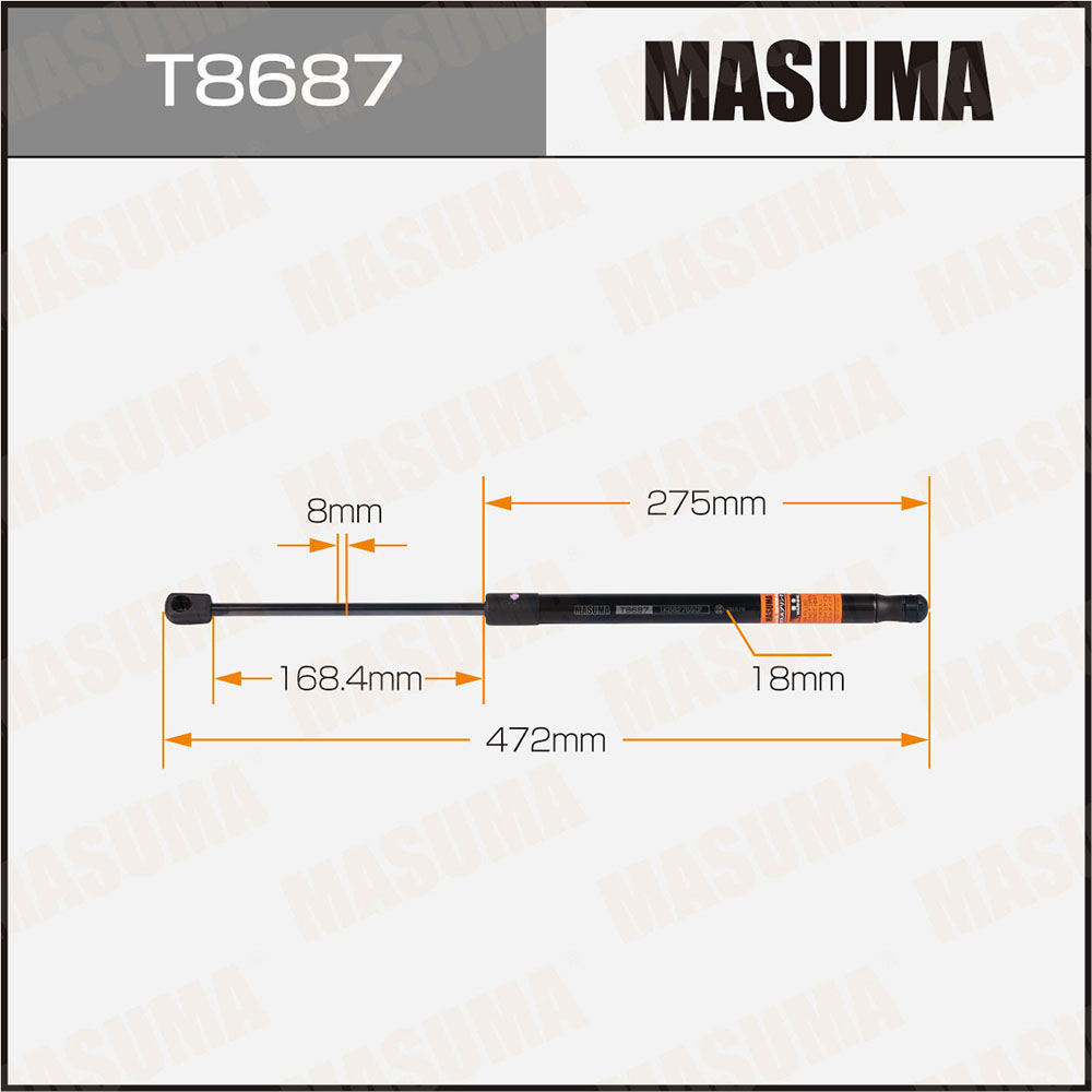 Амортизатор крышки багажника - Masuma T8687
