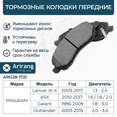 Колодки тормозные дисковые