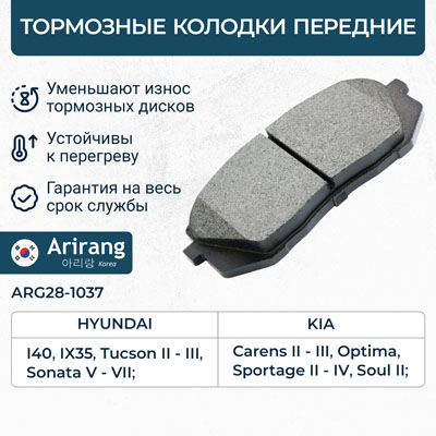 Колодки тормозные дисковые