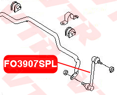Тяга стабилизатора передней подвески - VTR FO3907SPL