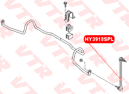 Тяга стабилизатора передней подвески - VTR HY3918SPL