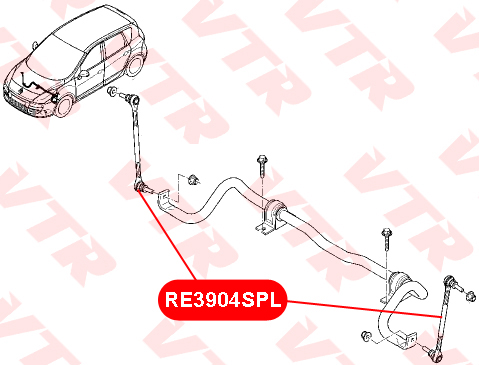 Тяга стабилизатора передней подвески - VTR RE3904SPL