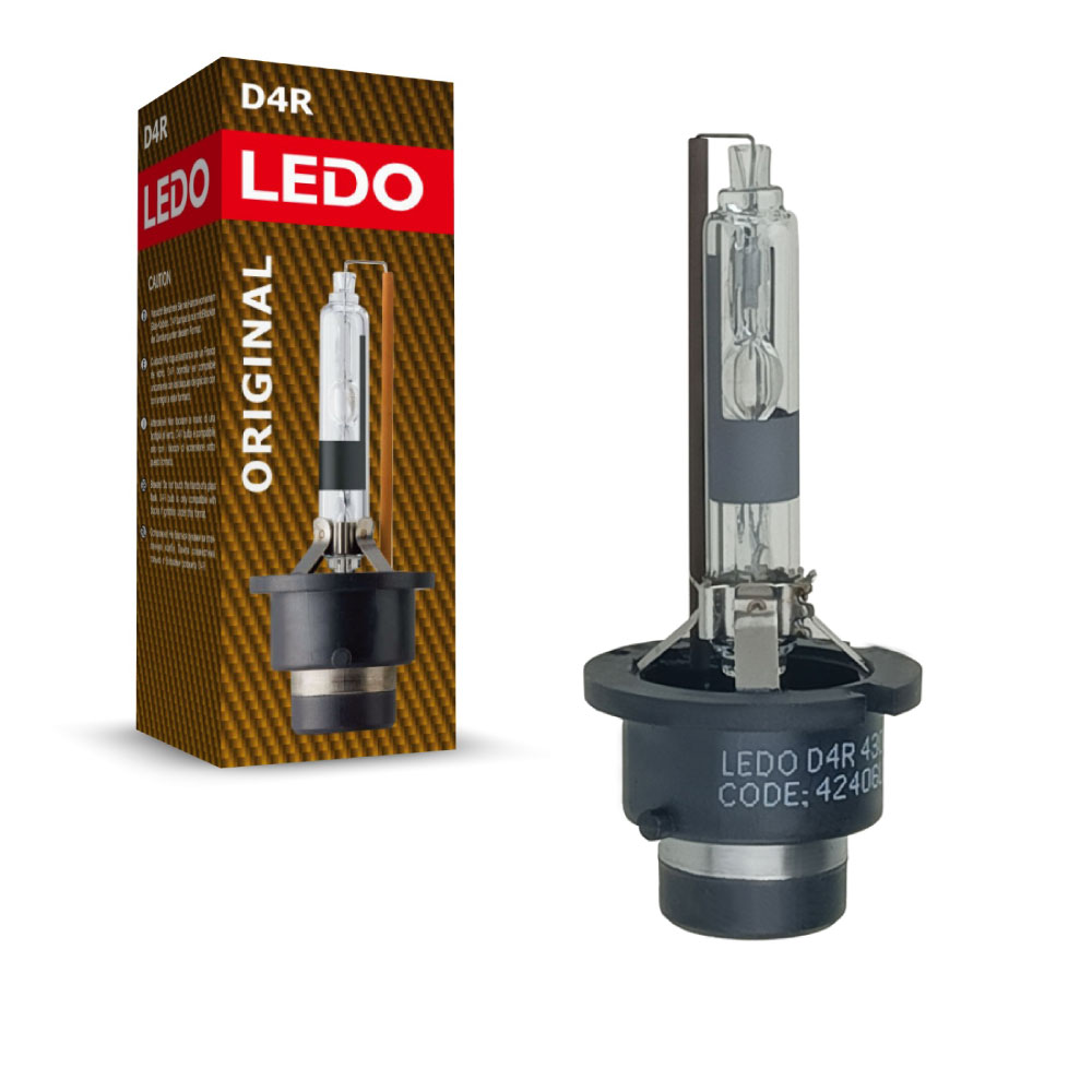 Лампа ксеноновая головного света D4R P32d-6 4300К 42V 35W  1шт - LEDO 42406LXO