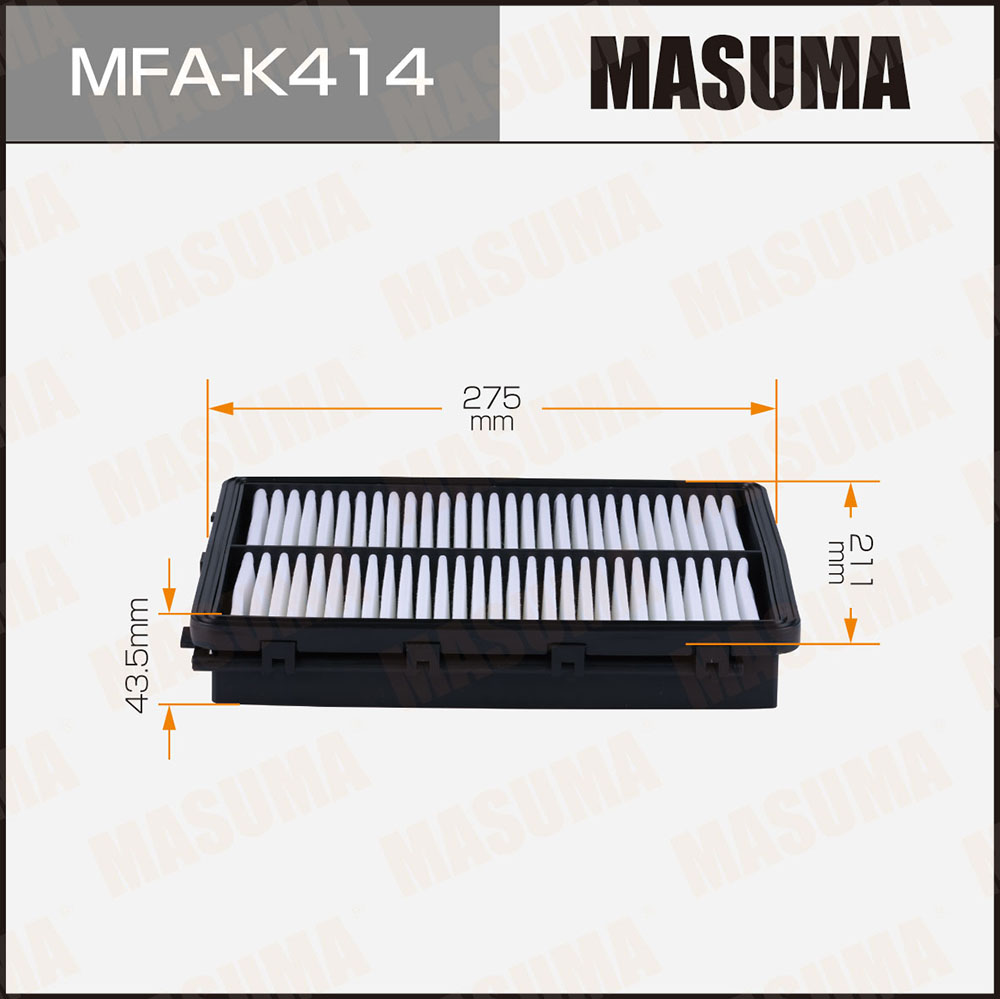 Воздушный фильтр KIA K7 16- (1/20) - Masuma MFAK414