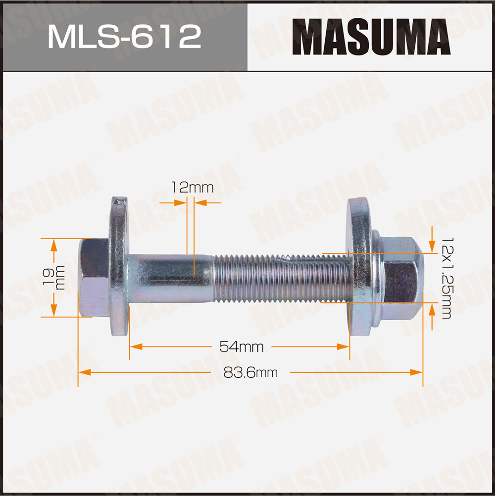 Болт эксцентрик комплект. nissan - Masuma MLS612