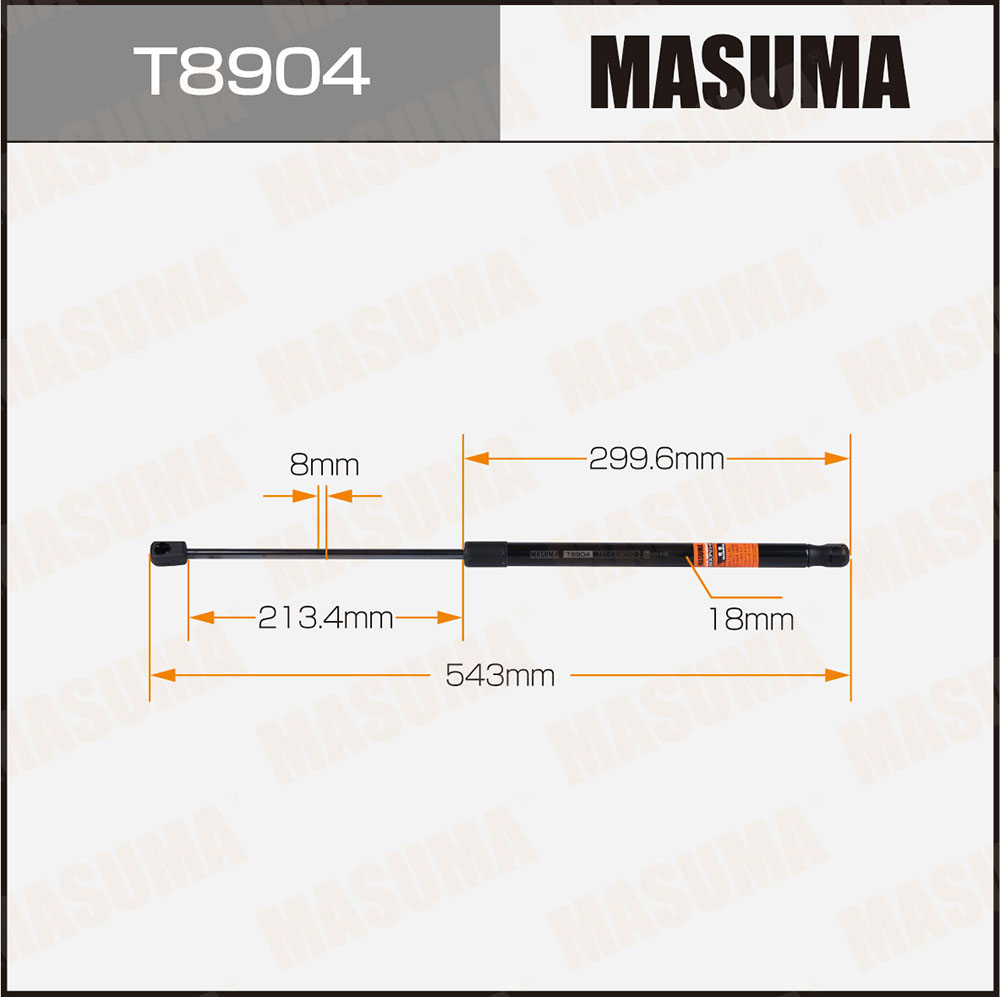 Упор газовый багажника - Masuma T8904