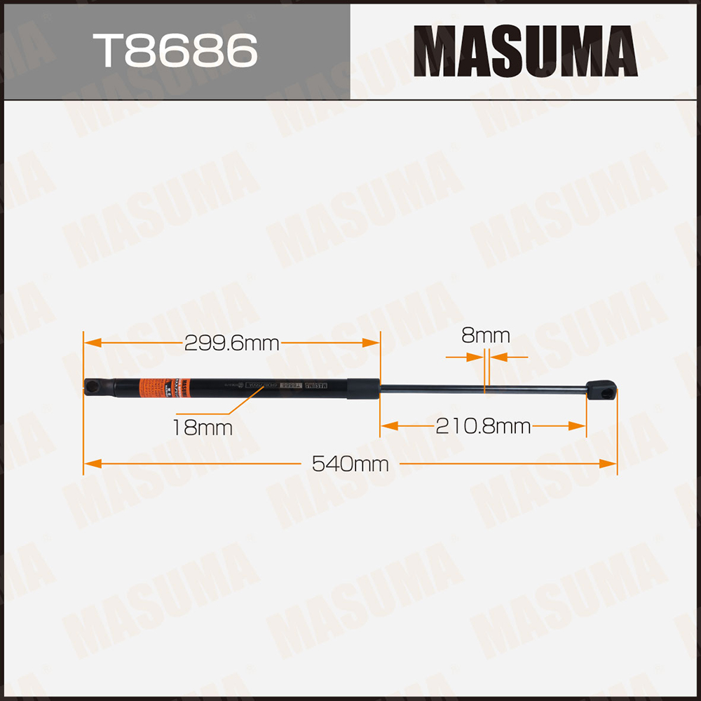 Упор газовый багажника - Masuma T8686